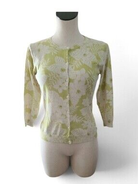 August Silk Silk Blend 3/4 Sleeves Cardigan